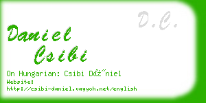 daniel csibi business card
